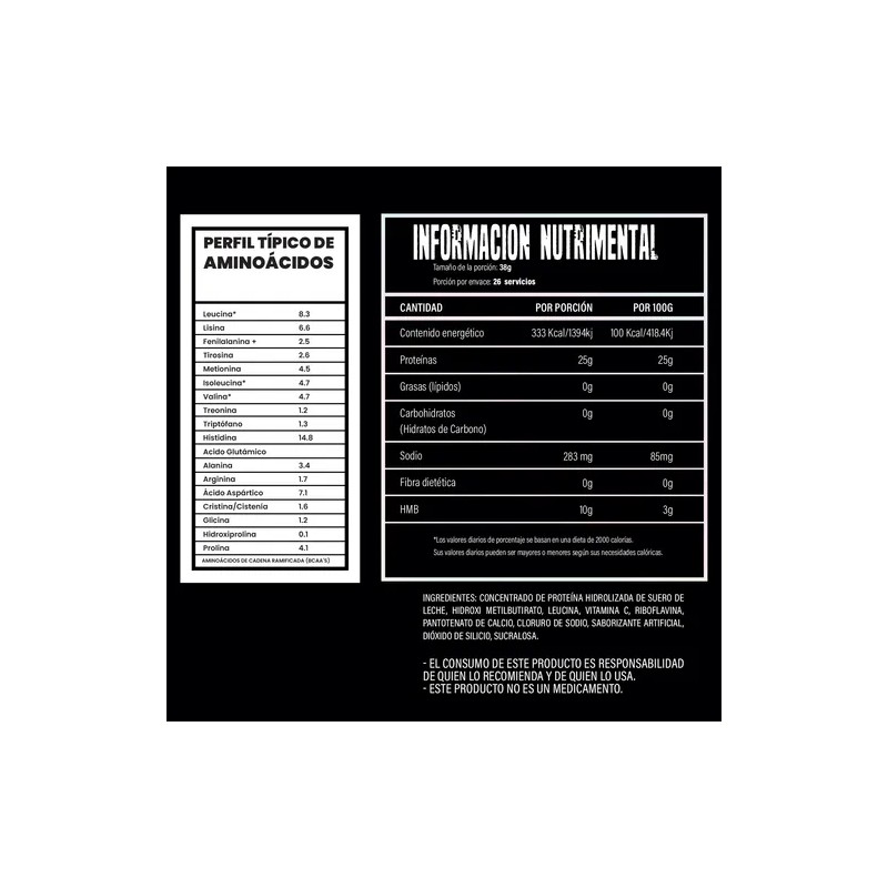Proteína Whey Hidrolizada Zero 1kg Sabores Hiper Sport Full