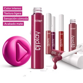 Cyzone – Labial Hydra Kiss Cyplay 4.5 g, Tono Raspberry, Hidratante por 16H, Color Intenso y Uniforme, Textura Ligera y Cremosa, Labios Suaves y Cómodos, Look Rápido y Duradero