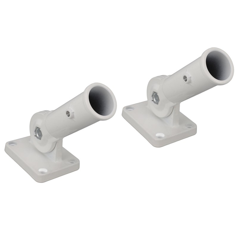 2Pcs Adjustable Flag Pole Holder Aluminium Alloy Metal Wall Mount