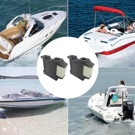 JRSHOME Upgraded 2 Pack Boat Fen-der Hanger, Boat Rail and Cleat Fen-der Clips, Quick Connect and Release Fen-der Lines, Boat Bumper Adjuster