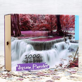 Ingooood Tranquil Series- Mountains Waterfall - Jigsaw Puzzles 1000 Pieces for Adult