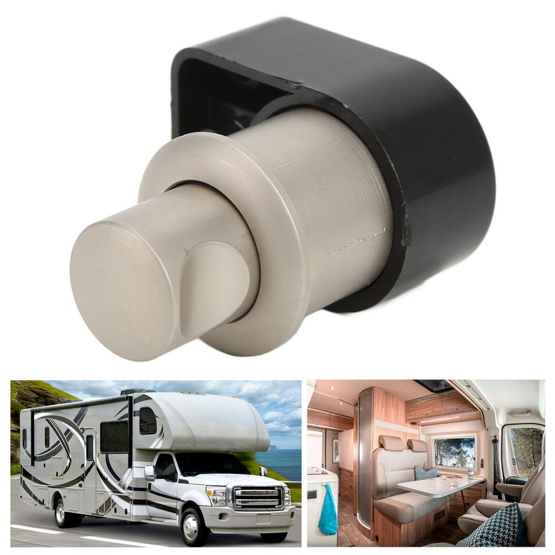 RV Push Button Lock Zinc Alloy Door Cabinet Knob Latch