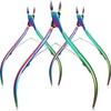 Mudder 3 Packs Cuticle Nippers Cutter Tool Stainless Steel Nail