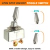 HUAREW 50 Amp 12V Heavy Duty Toggle Switch SPDT 2