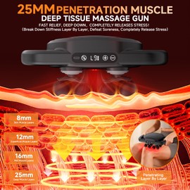 12 Head Massage Gun Deep Tissue,Electric Back Muscle Percussion Massager