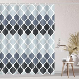 Textured Clarisse Shower Curtain Creative Home Ideas Modern Bathroom Shower Curtain Waterproof Fabric Machine Washable Shower Curtain 60 x 72 Inches