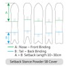 MONS Setback Stance Powder Snowboard Protection Soft Sleeve for Board