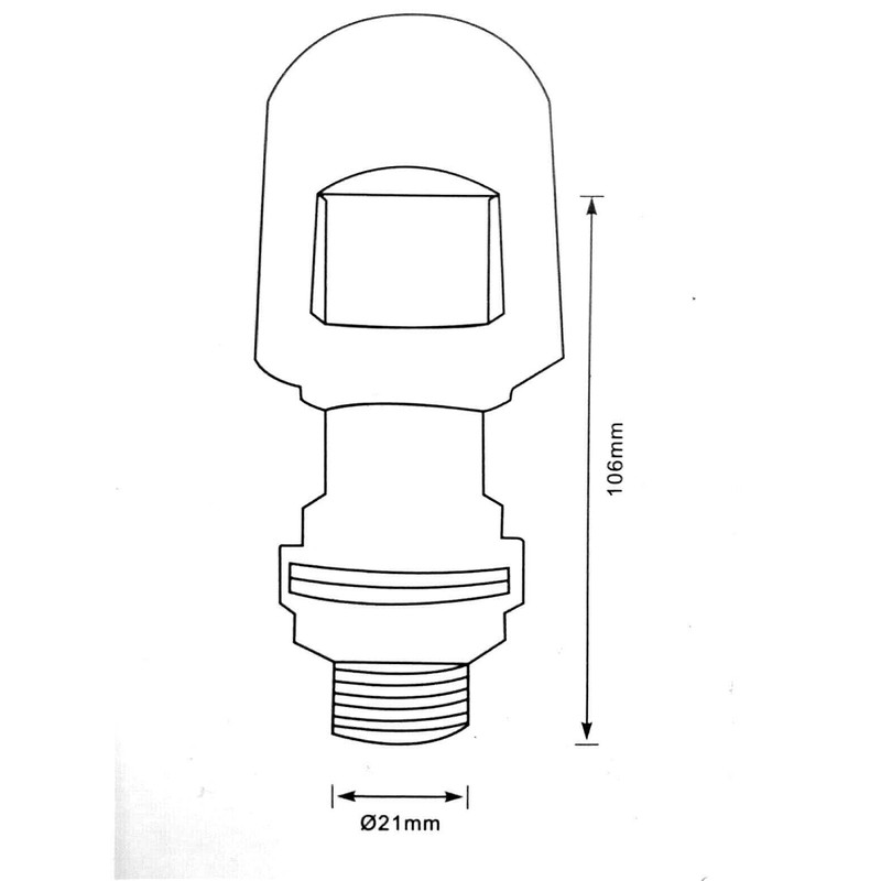 MelTruck® Holder for rotating beacon, attachment tube, rotatable cable, rotating