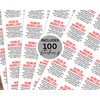 100 DoorDash Missing Items Stickers, Dasher Bag Labels for Customers,