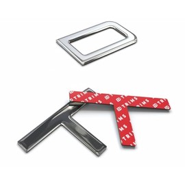 BDTrims 3D Domed Letter Inserts for TRD Skid Plate Compatible with Tacoma 2016-2023 & 4Runner 2019-2020 (Chrome)