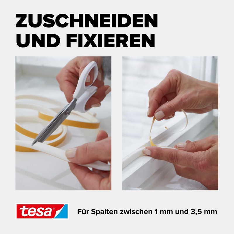 tesa Insulation Sealing Tape S Self-Adhesive Rubber Seal for Insulating