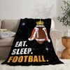American Football Blanket Plush Cozy Sports Throw Blankets for Girls