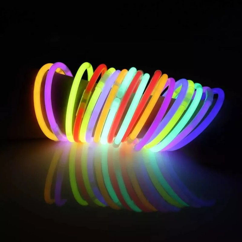 Lecute 200 Pulseras Neon Fluorescentes Luminosas Fosforecentes Glow