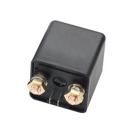 Hsthe Sea Split Charge Relay, 12V 250A 4 Pin Car Relay with 2 Pin Base + 2 Terminals, for Car Truck Boat Isolator Relay Split Charging