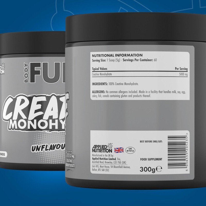 Applied Nutrition BodyFuel Creatine Monohydrate Powder, Increases High-Intensity Physical Performance,