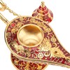Magic Genie Lamp Red Zinc Alloy Antioxidant Fadeless Relief Pattern
