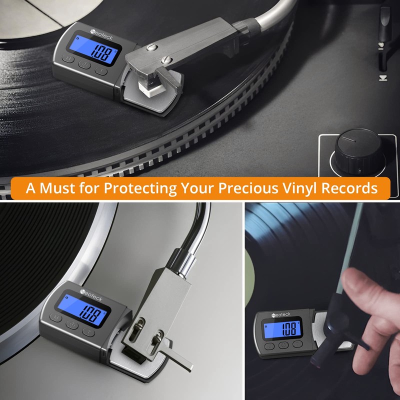 Neoteck Digital Turntable Stylus Force Gauge 0.01g/5.00g with Blue LCD