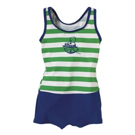 Beco Sailor Girl's Swimming Costume Multi-Coloured Marine/Grün Size:3 years