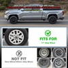 TULALUX Wheel Skins Compatible with Toyota Tacoma 2024-2025; Glossy Black