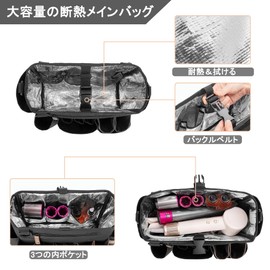 BAFASO Professional Hair and Makeup Studio Bag, Hairdresser Pouch, Barber Bag, Shoulder Waist Bag, Field Bag (Bag Only)