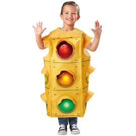 Seasons 3D Light Up Traffic Light Costume,Traffic Light Lamp Costume For Child 5-7 Years,Stop Light Lamp