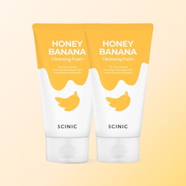 Cynic Honey Banana Cleansing Foam 150ml 2pcs Pore Waste Cleansing Foam / 허니 바나나 클렌징 폼 150ml 2개 모공 노폐물 세안 폼