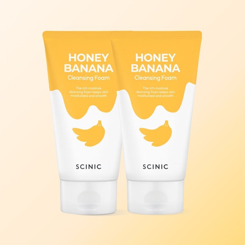 Cynic Honey Banana Cleansing Foam 150ml 2pcs Pore Waste Cleansing