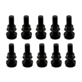 VanEssential L-Track Single Stud Bolt M10 x 1.0 Thread (Metric) 38mm / 1.5 inch Venture Track Accessory Black- 10 pcs