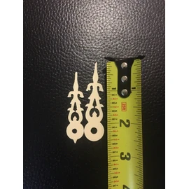 Large Cuckoo Clock Hands 2 1/4 Inch Center Hole Minute Hands Plastic Color Bone