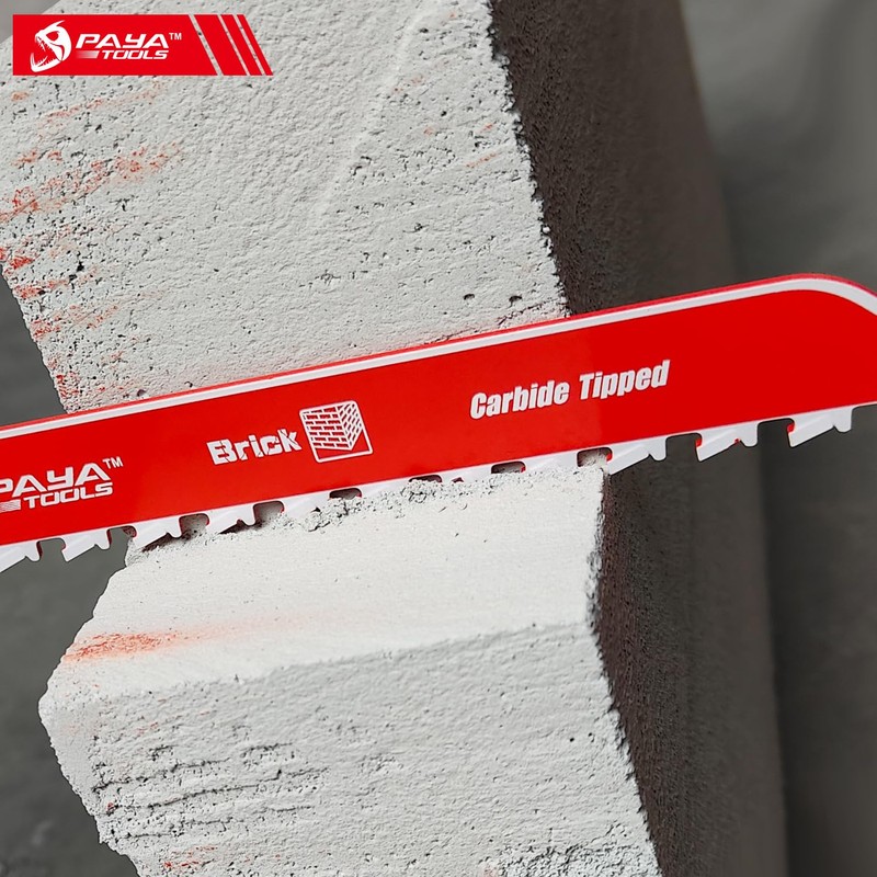 PAYA TOOLS 9-Inch Masonry Reciprocating Saw Blade, 2TPI Carbide Blades