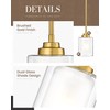 TENGXIN Modern Pendant Light,Brushed Gold Modern Pendant Light for Kitchen