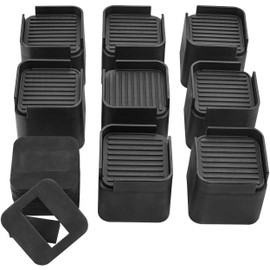 BTSD-home Adjustable Bed and Furniture Risers Elevator up to 3 or 4 inch Heavy Duty Bed Risers for Dorm Table Couch Sofa Wheels Suitable 8 Pack