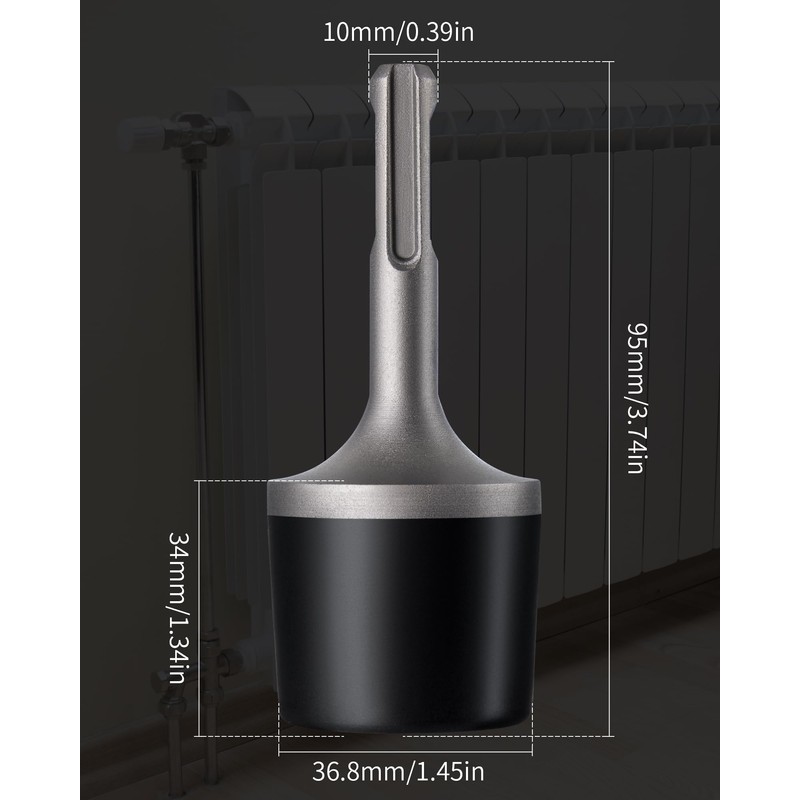 FIRECORE Powered Rubber Hammer, Rubber Mallet Hammer with SDS Plus