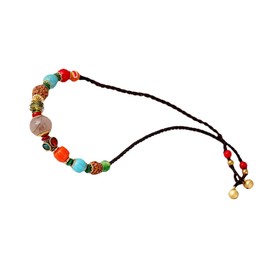 SAFIGLE Pendant Necklace for Women Clavicle Bone Chain Braided Ethnic Jewelry for Party Random Color