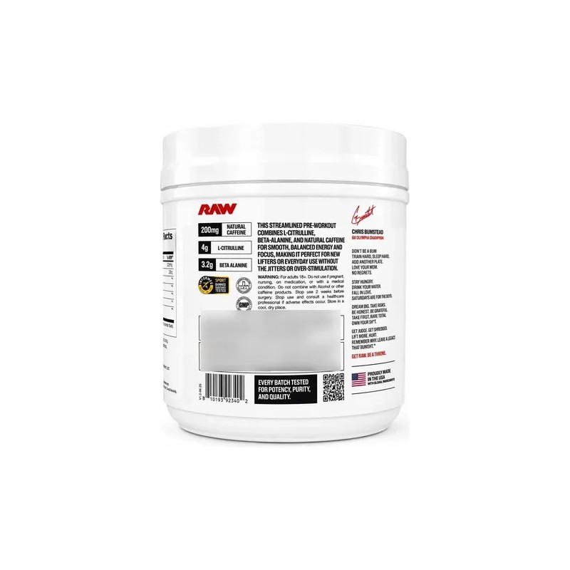 Cbum Essential Raw Nutrition 30 Servicios Cafe Mocha