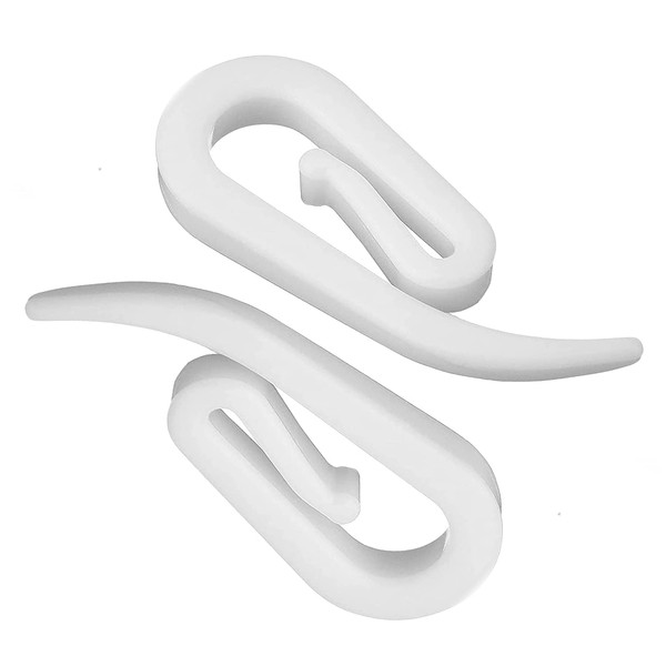 ZYBUX - Plastic CURTAIN HOOKS | FOR Windows' Curtain Poles
