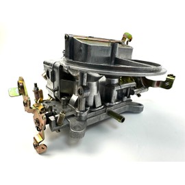 2 Barrel Carburetor 350 CFM Manual Choke silver