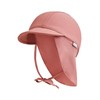 Sterntaler Unisex Peaked Cap Neck Plain Hat, rosewood