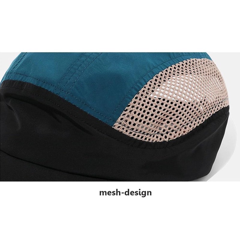 CLAPE Breathable Mesh Baseball Cap Men's Short Brim Baseball Cap