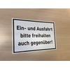 Sign Einund Ausfahrt | 30 x 20 cm | Weatherproof