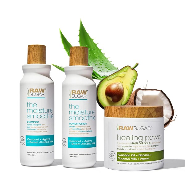 Raw Sugar Moisture Smoothie + Hair Masque Bundle - Shampoo