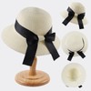 Zsedrut Women Sun Straw Hat Summer Beach Cap Foldable Sun
