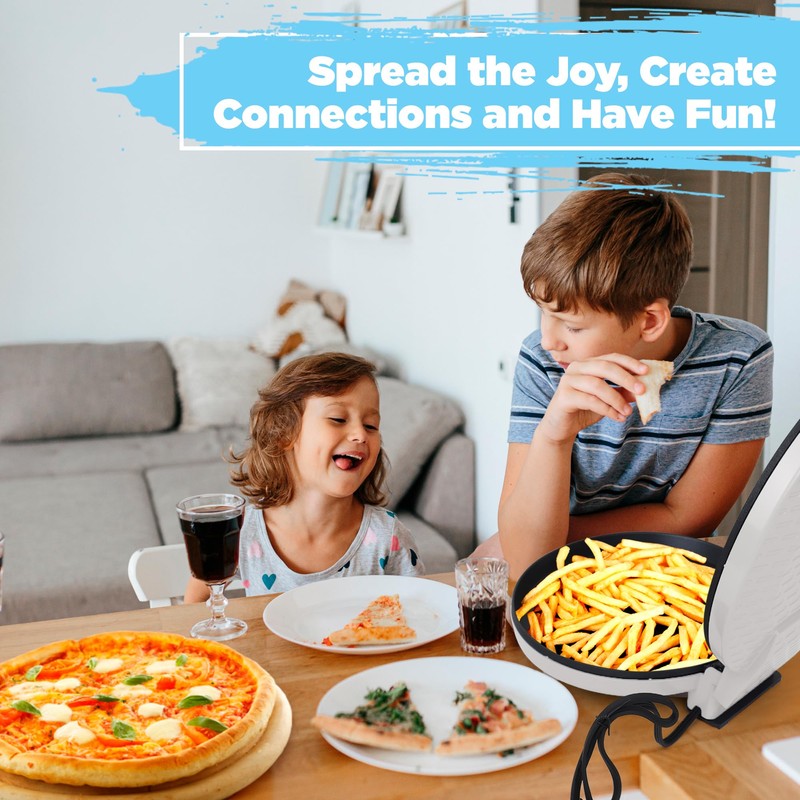 Courant Pizza Maker 12-inch Pizzas Machine, Newly improved Cool-touch Handle
