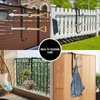 ECcandiedhaws 2Pcs Black Pool Pole Hangers, Adjustable Heavy Duty Swimming