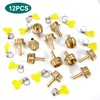 Brass Pipe Adapter, 12 Pieces 8 mm Barb x 3/4