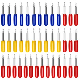 40 PCS Cutting Blades for Cricut Blades,CoiTek Replacement Cutting Blades for Explore Air/Air 2, 20P 45°Blade for 10P 30°Replacement Cricut Blade for 10P 60°Blades (40p)