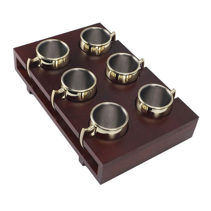 6Pcs Mule Mug Holder Set Sturdy Hammered Cocktail Drink Beer