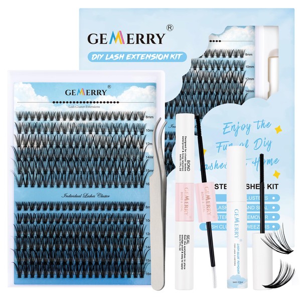 Individual Eyelash Set 240 Pieces C Crul 8-16 mm Clusters