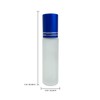 Beauticom® Glass 10ml ~ 1/3 oz Roller Bottles with Metal
