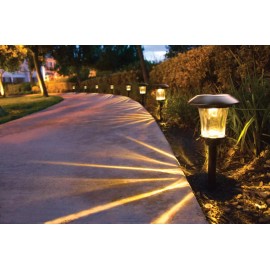 SmartYard Solar LED Large Outdoor Pathway Lights / 8 Pack / Oil Rubbed Bronze